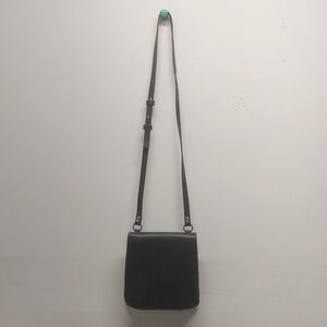 Vintage Coach black leather swingpack Chelsea slim flap over hippie crossbody ba